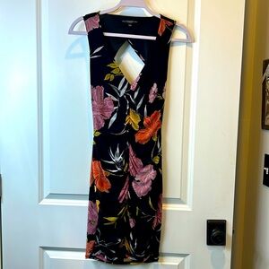 Guess body-con stretch floral summer dress tieback